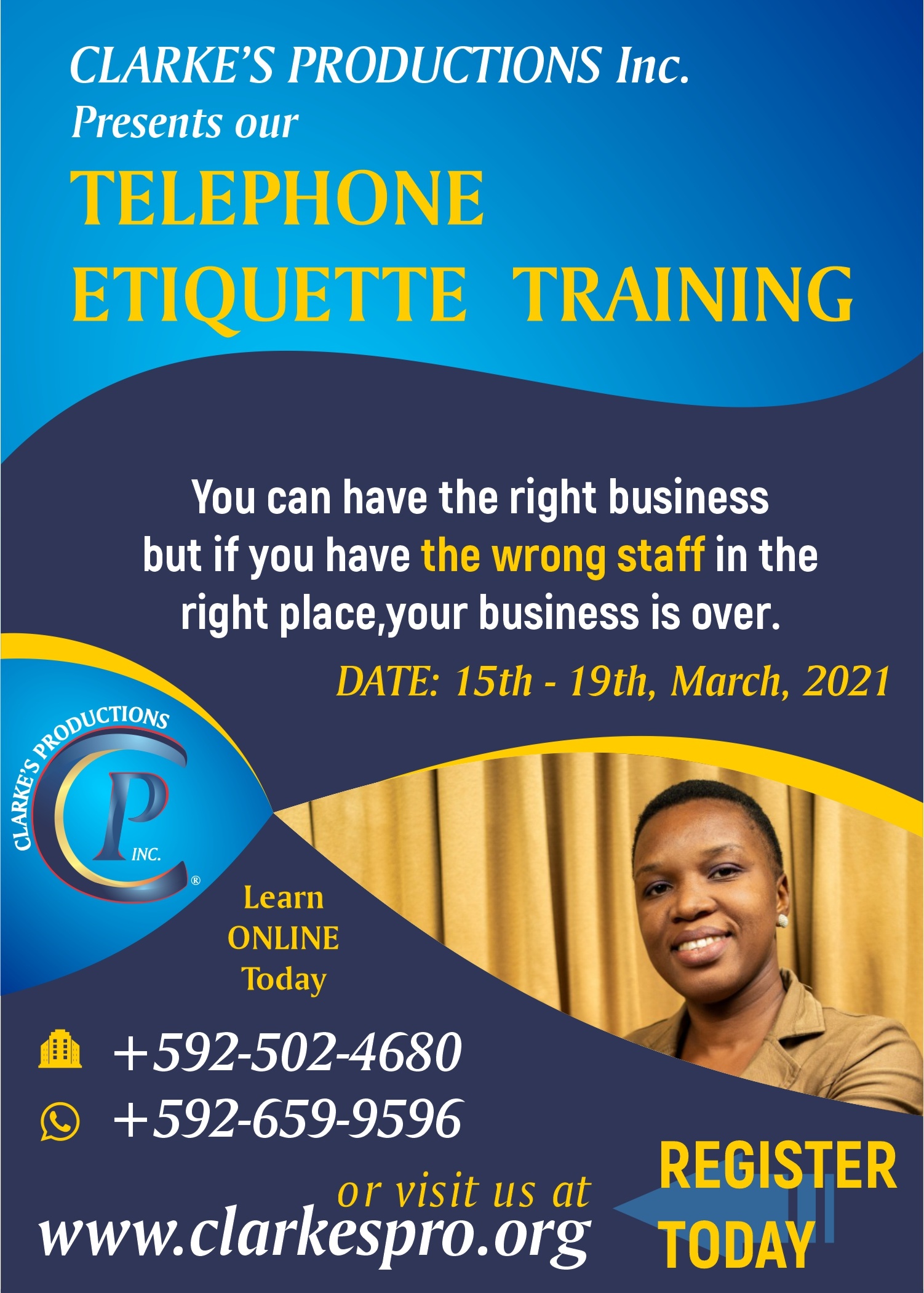 Telephone Etiquette – Clarke's Productions Inc.